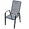 Metal chair (armchair) Saga high DEOKORK