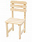 Solid wooden garden chair made of pine wood 22 mm