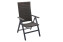 Adjustable garden rattan chair CALVIN (grey)
