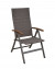 Adjustable garden rattan chair CALVIN (brown)