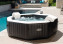 Inflatable whirlpool Deluxe Octagon salt water system for 4 people (bubbles+massage+jets) 800L - black