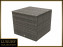 Cushion box 90 x 90 cm BORNEO LUXURY (grey)