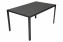 TRENTO aluminum table 150 x 90 cm - black