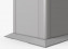 Skirting board for the Belveder chest (silver metallic) size L 102 cm