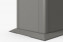 Skirting board for the Belveder chest (gray quartz metallic) size L 102 cm