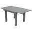 Aluminum folding and height-adjustable table 90/150x90 cm TITANIUM (2in1)