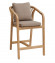 Luxury acacia bar chair BRIGHTON