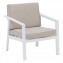 Aluminum armchair NOVARA (white)