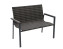 Garden rattan bench CALVIN 947 (grey) - anthracite+grey