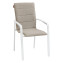 Aluminum armchair CAPRI (white) - white