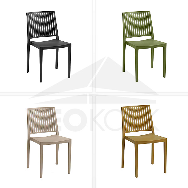 Plastic armchair HELSINKI (various colors)