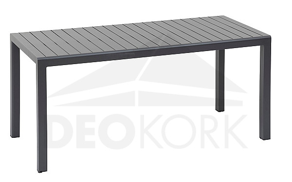 Aluminum table ACAPULCO 161x74 cm (anthracite)