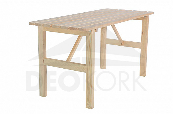 Solid wooden garden table made of pine wood 22 mm