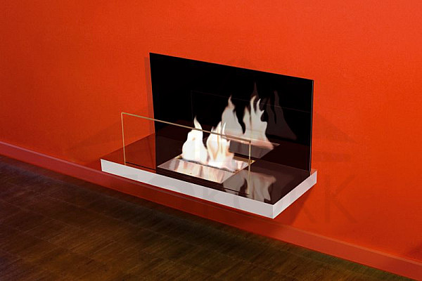 BIO wall-mounted fireplace Radius design cologne (WALL FLAME II. 546E)
