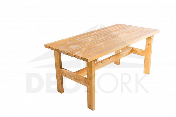 Solid wooden garden table TEA 02 with a thickness of 38 mm
