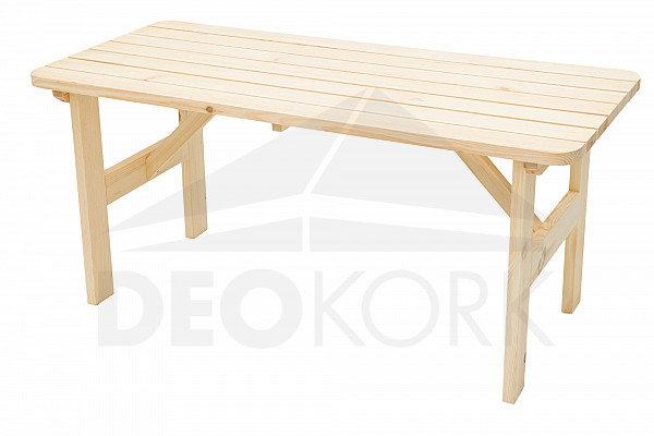 Solid wood garden table made of pine wood 32 mm (200 cm)
