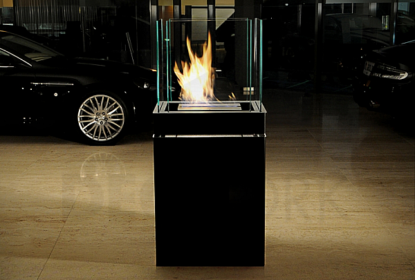 BIO free-standing fireplace Radius design cologne (SEMI FLAME 3L 553E)
