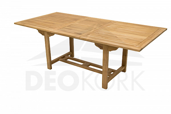 Rectangular garden table MONTANA 160/210 x 90 cm (teak)