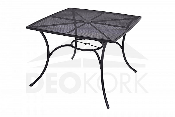 Metal table QUADRA 100x100 cm (black)