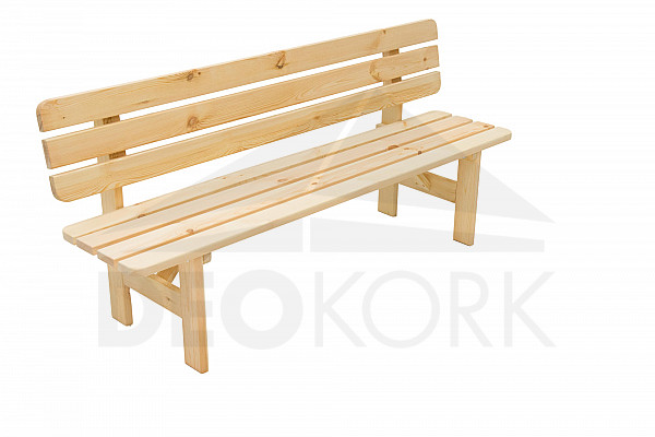Solid bench made of pine wood 30 mm (various lengths)