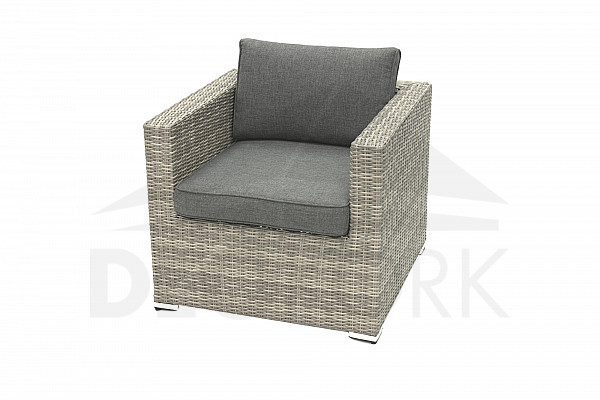 Rattan armchair SEVILLA (grey)