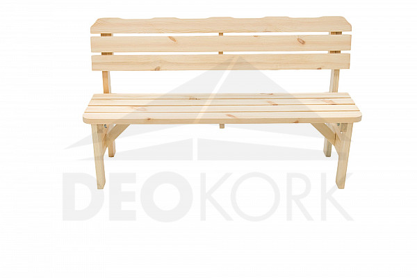 Solid wood garden bench made of pine wood 32 mm (220 cm)
