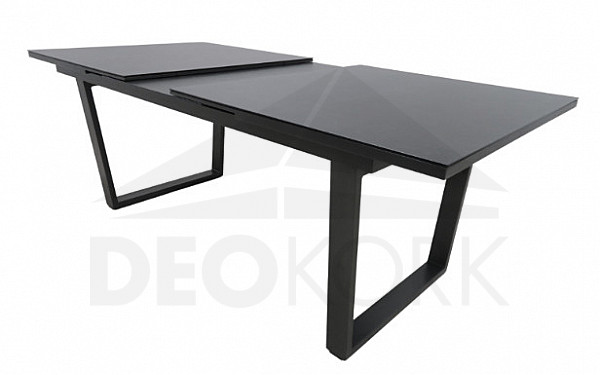 Aluminum table LIVORNO 180/240 x 100 cm