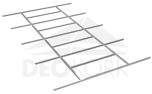 Floor structure for the house, area 242 x 456 cm