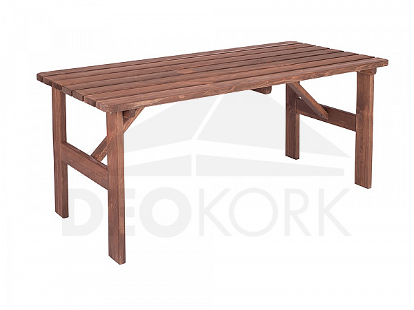 Solid pine table stained wood 30 mm (various lengths)