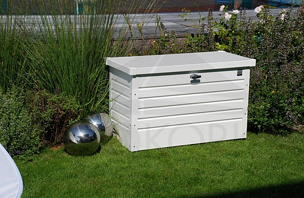 Outdoor storage box FreizeitBox 201 x 79 x 83 (white)