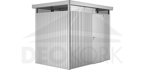 Garden house BIOHORT Highline H2 275 × 195 cm (silver metallic)