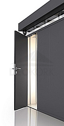 Additional door for the Biohort CasaNova house (silver metallic)