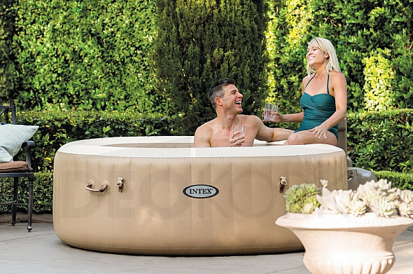 Inflatable Pure spa hot tub for 6 people (bubbles+massage) 1100L