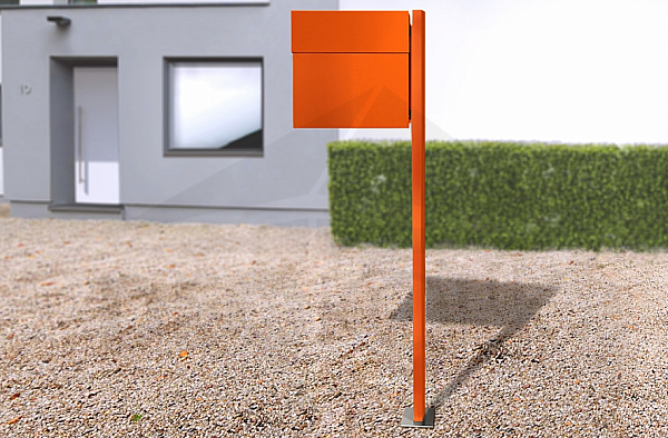 Letter box RADIUS DESIGN (LETTERMANN 4 STANDING orange 565A) orange