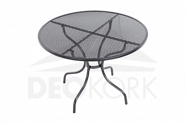 Metal table without parasol opening ø105 cm