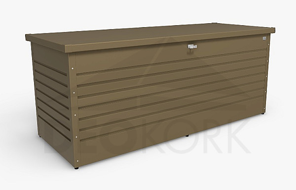 Outdoor storage box FreizeitBox 201 x 79 x 83 (bronze metallic)