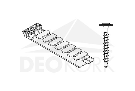 Connecting clip 9499, for horizontal connection of cladding boards, TWINSON O-WALL