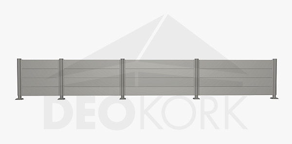Privacy screen 90 cm (gray quartz metallic) - various lengths