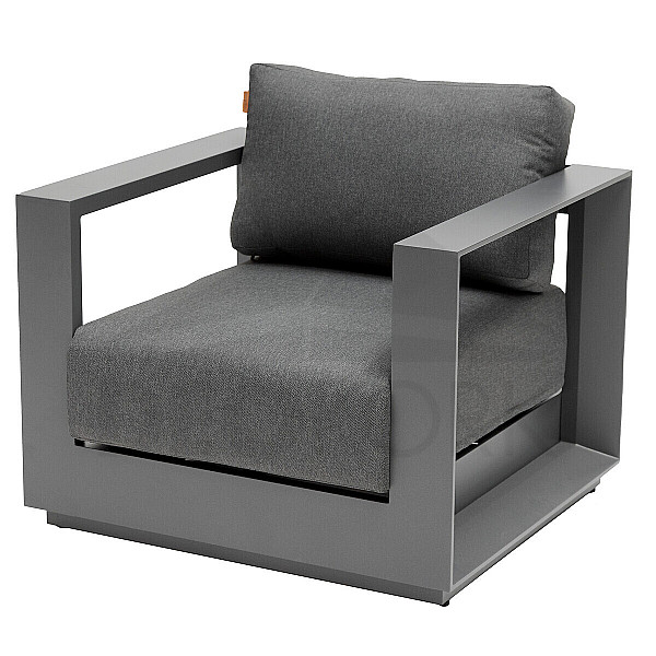 Aluminum armchair MADRID (anthracite)