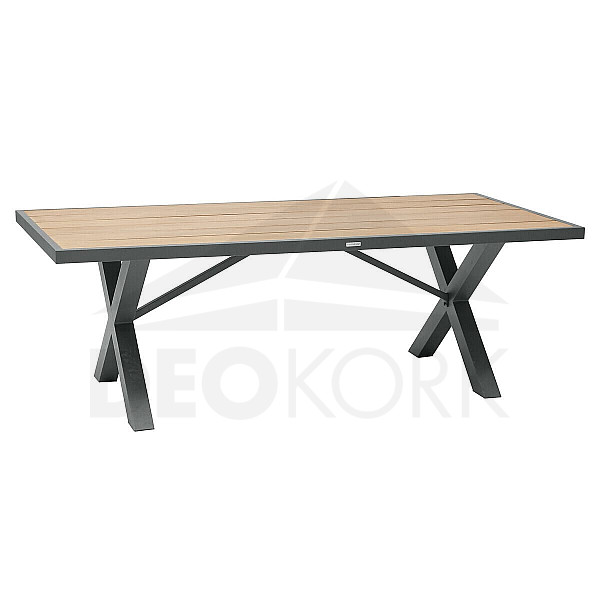 Aluminum dining table 220x100 cm TANZANIA