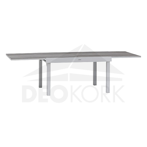 Aluminum table VALENCIA 135/270 cm (white)