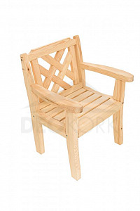 Solid pine garden chair ROMANTIC (32 mm)