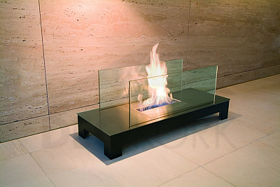 BIO free-standing fireplace Radius design cologne (FLOOR FLAME 537A)