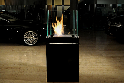 BIO free-standing fireplace Radius design cologne (SEMI FLAME 553A)