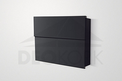 Letter box RADIUS DESIGN (LETTERMANN XXL 2 schwarz 562F) black