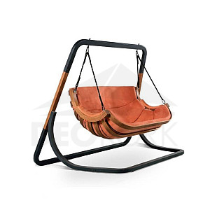 Rocking chair ALPHA two-seater (terracotta)