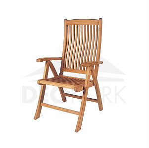 Adjustable garden chair RIVIERA (teak)
