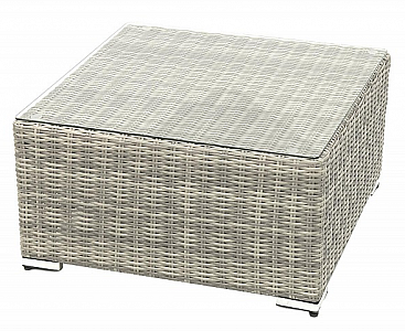 Rattan table/stool SEVILLA (grey)