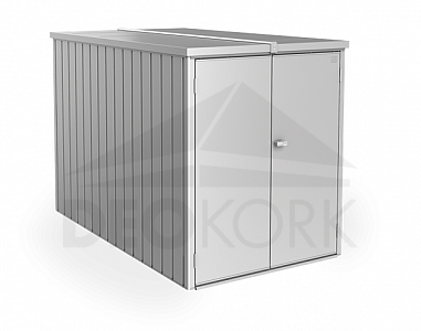 Multifunctional storage box Mini garage (silver metallic)