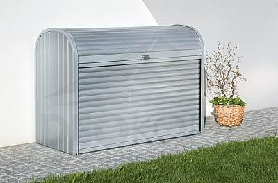 StoreMax multi-purpose roller blind box size 190 190 x 97 x 136 (silver metallic)